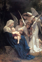 BOUGUEREAU SONG OF THE ANGELS ARTIST PAINTING REPRODUCTION HANDMADE CANVAS REPRO