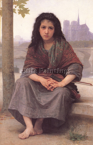 WILLIAM-ADOLPHE BOUGUEREAU THE BOHEMIAN ARTIST PAINTING REPRODUCTION HANDMADE