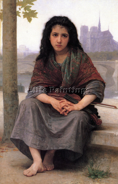 BOUGUEREAU THE BOHEMIAN ARTIST PAINTING REPRODUCTION HANDMADE CANVAS REPRO WALL