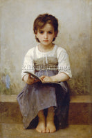 BOUGUEREAU THE DIFFICULT LESSON ARTIST PAINTING REPRODUCTION HANDMADE OIL CANVAS