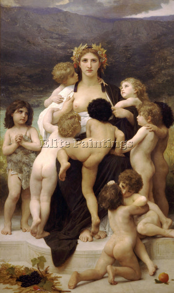 BOUGUEREAU THE MOTHERLAND ARTIST PAINTING REPRODUCTION HANDMADE OIL CANVAS REPRO