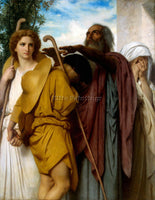 BOUGUEREAU TOBIAS SAYING GOOD BYE TO HIS FATHER ARTIST PAINTING REPRODUCTION OIL
