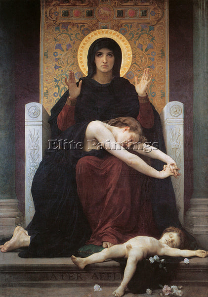 WILLIAM-ADOLPHE BOUGUEREAU VIERGE CONSOLATRICE ARTIST PAINTING REPRODUCTION OIL