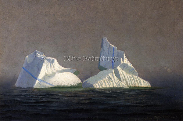 WILLIAM BRADFORD ICEBERGS ARTIST PAINTING REPRODUCTION HANDMADE OIL CANVAS REPRO