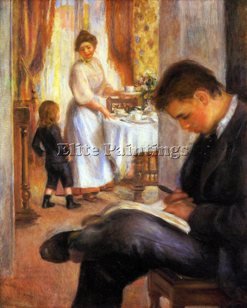 RENOIR BREAKFAST AT BERNEVAL ARTIST PAINTING REPRODUCTION HANDMADE CANVAS REPRO