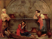 DENMARK BREE PHILIPPE JACQUES VAN ORIENTAL BEAUTIES BY A FOUNTAIN ARTIST CANVAS