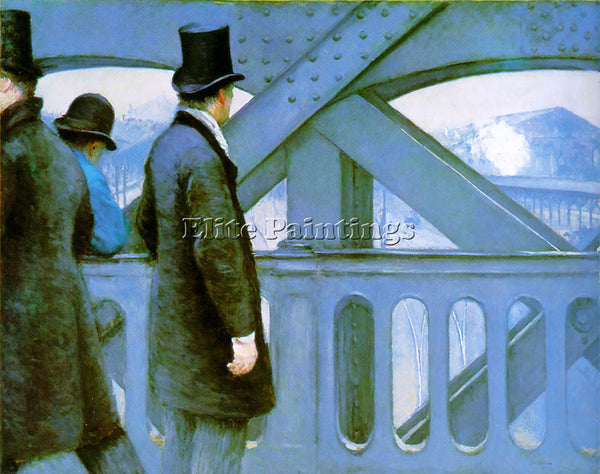 GUSTAVE CAILLEBOTTE BRIDGE OF EUROPE ARTIST PAINTING REPRODUCTION HANDMADE OIL