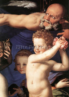 AGNOLO BRONZINO VENUS CUPIDE AND THE TIME DETAIL ARTIST PAINTING HANDMADE CANVAS