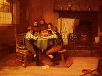 BRITISH BROOKER HARRY AFTERNOON GAMES ARTIST PAINTING REPRODUCTION HANDMADE OIL
