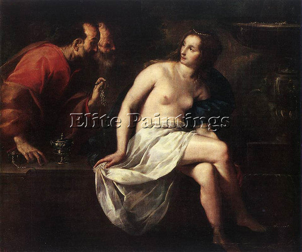 ITALIAN CAGNACCI GUIDO SUSANNA AND THE ELDERS ARTIST PAINTING REPRODUCTION OIL