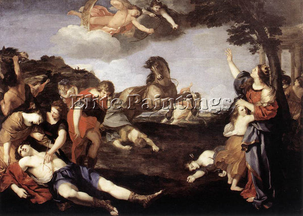 ITALIAN CAMASSEI ANDREA THE MASSACRE OF THE NIOBIDS ARTIST PAINTING REPRODUCTION