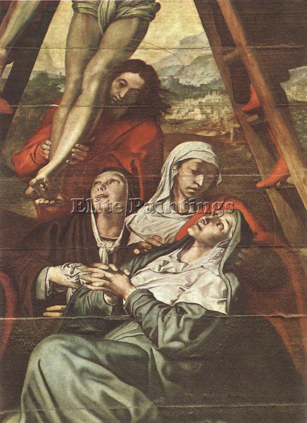 SPANISH CAMPANA PEDRO DE DESCENT FROM THE CROSS ARTIST PAINTING REPRODUCTION OIL