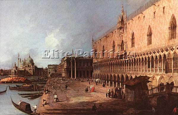 CANALETTO  DOGE PALACE ARTIST PAINTING REPRODUCTION HANDMADE CANVAS REPRO WALL