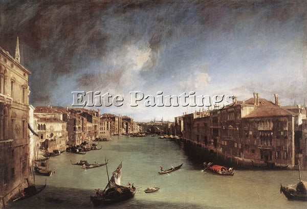 CANALETTO  GRAND CANAL LOOKING EAST FROM THE CAMPO SAN VIO ARTIST PAINTING REPRO
