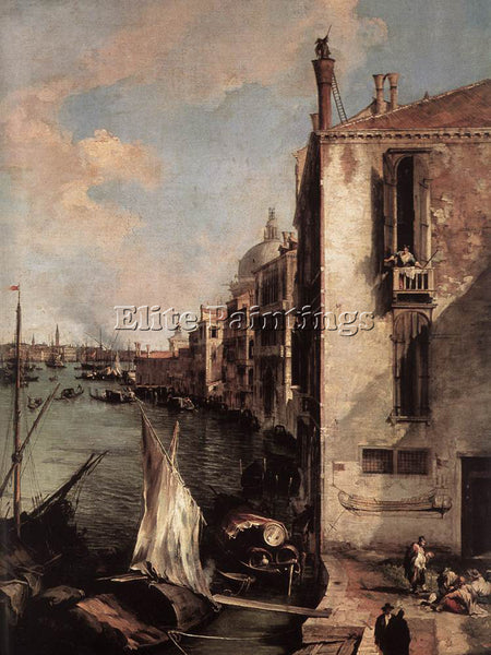 CANALETTO  GRAND CANAL LOOKING EAST FROM THE CAMPO SAN VIO DETAIL ARTIST CANVAS