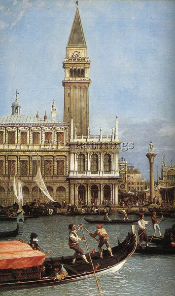 CANALETTO  RETURN OF THE BUCENTORO TO THE MOLO ON ASCENSION DAY DETAIL PAINTING