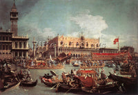 CANALETTO  THE BUCINTORO RETURNING TO THE MOLO ON ASCENSION DAY ARTIST PAINTING