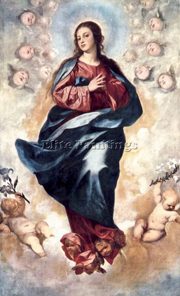 ALONSO CANO IMMACULATE CONCEPTION ARTIST PAINTING REPRODUCTION HANDMADE OIL DECO