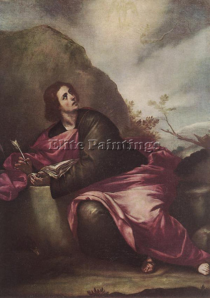 ALONSO CANO ST JOHN THE EVANGELIST ON PATHMOS ARTIST PAINTING REPRODUCTION OIL