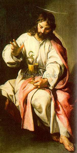 ALONSO CANO ST JOHN THE EVANGELIST WITH THE POISONED CUP ARTIST PAINTING CANVAS