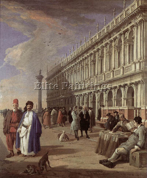 LUCA CARLEVARIS THE PIAZZETTA AND THE LIBRARY ARTIST PAINTING REPRODUCTION OIL