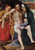 ITALIAN CAROTO GIOVANNI FRANCESCO DEPOSITION OF THE TEARS ARTIST PAINTING CANVAS