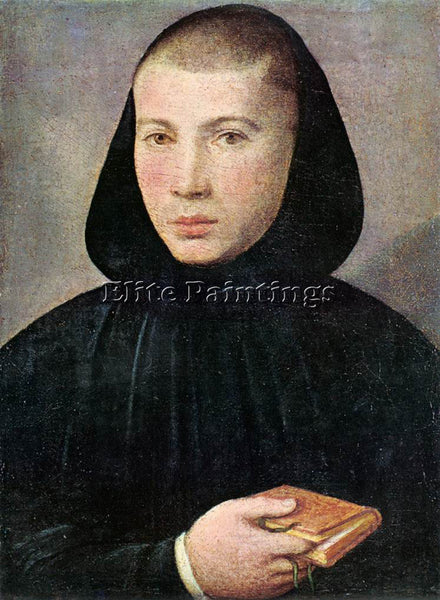 ITALIAN CAROTO GIOVANNI FRANCESCO PORTRAIT OF A YOUNG BENEDICTINE ARTIST CANVAS