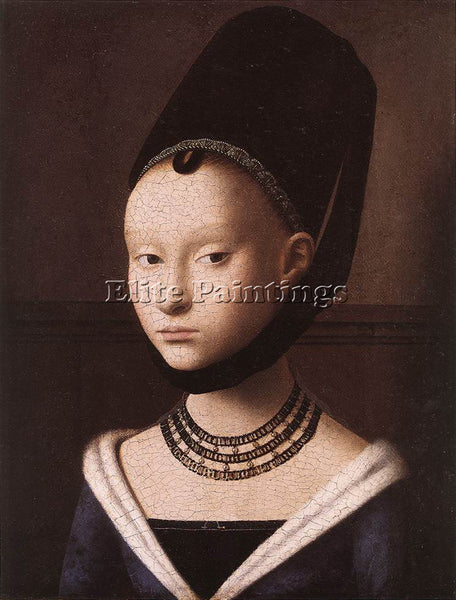 PETRUS CHRISTUS PORTRAIT OF A YOUNG GIRL ARTIST PAINTING REPRODUCTION HANDMADE