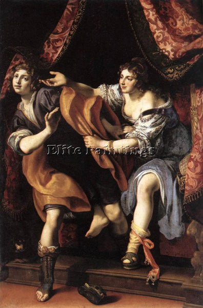 ITALIAN CIGOLI JOSEPH AND POTIPHARS WIFE ARTIST PAINTING REPRODUCTION HANDMADE