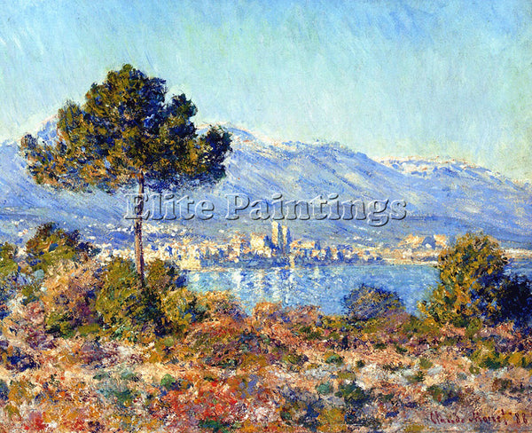 CLAUDE MONET ANTIBES SEEN FROM THE PLATEAU NOTRE DAME 1888 ARTIST PAINTING REPRO
