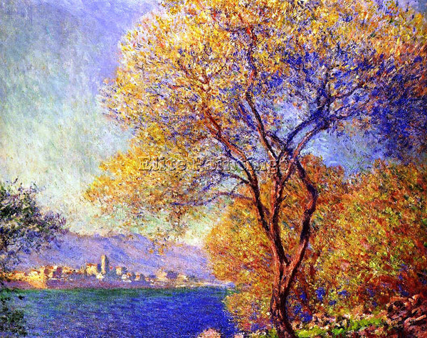CLAUDE MONET ANTIBES SEEN FROM THE SALIS GARDENS 2 ARTIST PAINTING REPRODUCTION