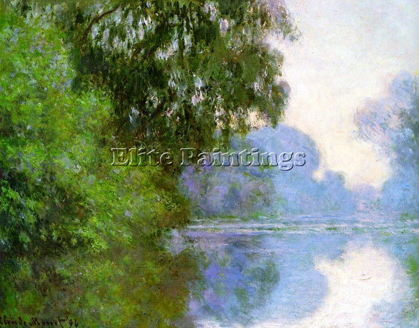 CLAUDE MONET ARM OF THE SEINE NEAR GIVERNY 1 ARTIST PAINTING HANDMADE OIL CANVAS