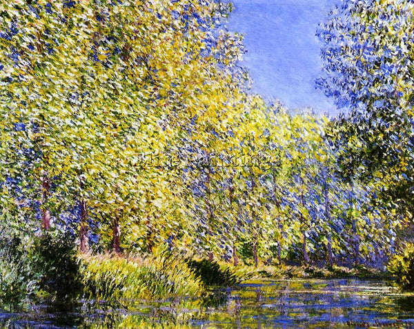 CLAUDE MONET BEND IN THE RIVER EPTE ARTIST PAINTING REPRODUCTION HANDMADE OIL