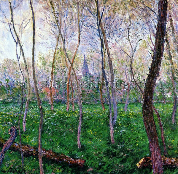 CLAUDE MONET BENNECOURT 2 ARTIST PAINTING REPRODUCTION HANDMADE OIL CANVAS REPRO