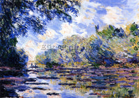 CLAUDE MONET BRAS DE SEINE GIVERNY 1885 ARTIST PAINTING REPRODUCTION HANDMADE