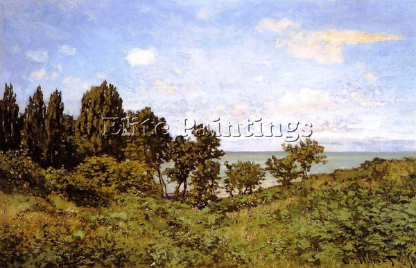 CLAUDE MONET BY THE SEA ARTIST PAINTING REPRODUCTION HANDMADE CANVAS REPRO WALL