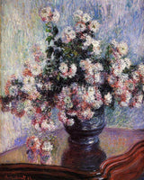 CLAUDE MONET CHRYSANTHEMUMS 2 ARTIST PAINTING REPRODUCTION HANDMADE CANVAS REPRO
