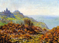 CLAUDE MONET CHURCH AT VARENGEVILLE AND THE GORGE OF LES MOUTIERS ARTIST CANVAS