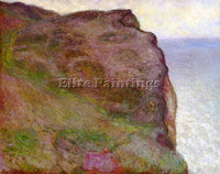 CLAUDE MONET CLIFF AT PETIT AILLY IN GREY WEATHER ARTIST PAINTING REPRODUCTION