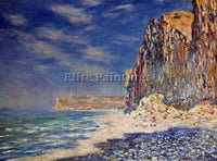 CLAUDE MONET CLIFF NEAR FECAMP ARTIST PAINTING REPRODUCTION HANDMADE OIL CANVAS