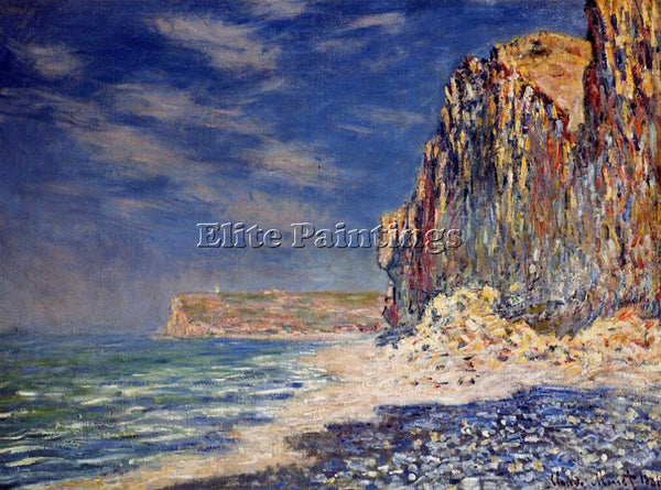 CLAUDE MONET CLIFF NEAR FECAMP ARTIST PAINTING REPRODUCTION HANDMADE OIL CANVAS