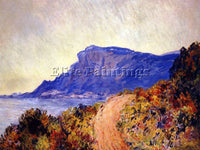CLAUDE MONET COASTAL ROAD AT CAP MARTIN NEAR MENTON ARTIST PAINTING REPRODUCTION