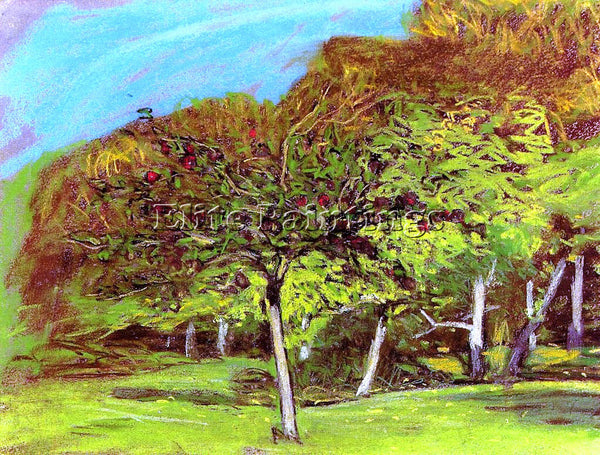 CLAUDE MONET FRUIT TREES ARTIST PAINTING REPRODUCTION HANDMADE CANVAS REPRO WALL