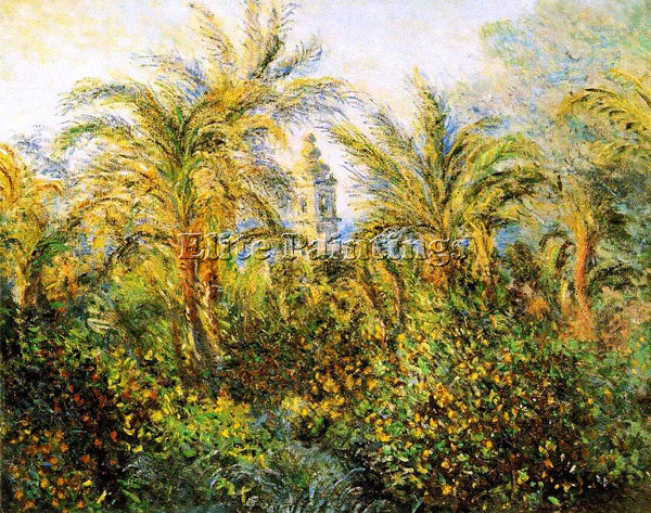 CLAUDE MONET GARDEN IN BORDIGHERA IMPRESSION OF MORNING 1884 ARTIST PAINTING OIL
