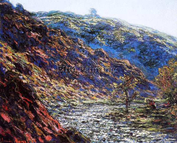 CLAUDE MONET GORGE OF THE PETITE CREUSE ARTIST PAINTING REPRODUCTION HANDMADE