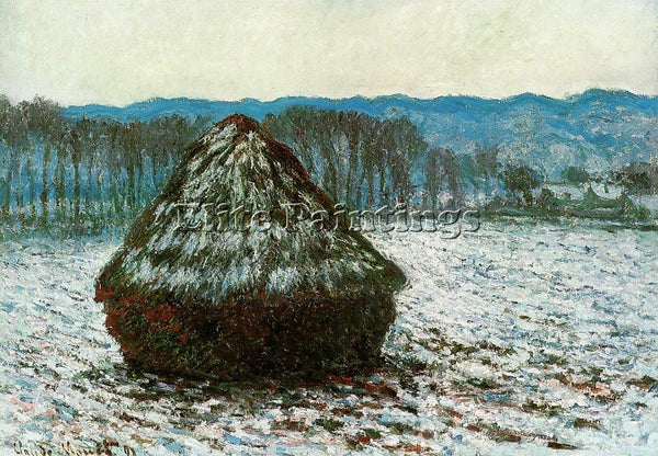 CLAUDE MONET GRAINSTACK 1 ARTIST PAINTING REPRODUCTION HANDMADE OIL CANVAS REPRO