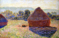 CLAUDE MONET GRAINSTACKS IN THE SUNLIGHT MIDDAY ARTIST PAINTING REPRODUCTION OIL