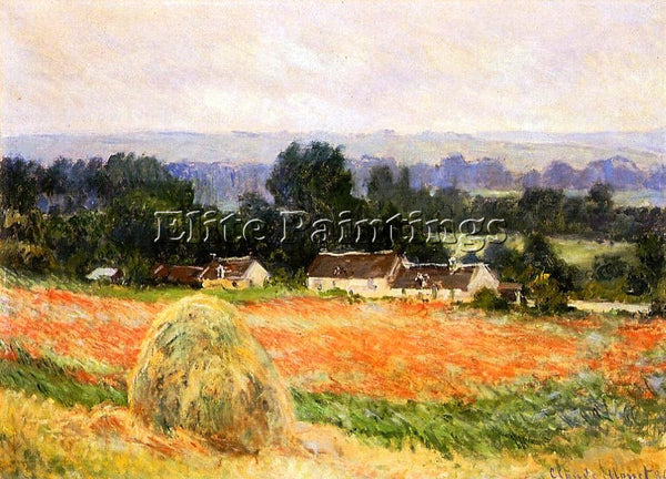 CLAUDE MONET HAYSTACK AT GIVERNY ARTIST PAINTING REPRODUCTION HANDMADE OIL REPRO
