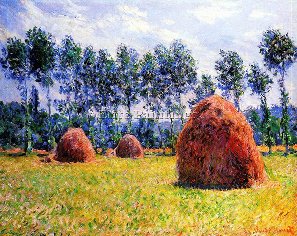 CLAUDE MONET HAYSTACKS AT GIVERNY 1 ARTIST PAINTING REPRODUCTION HANDMADE OIL