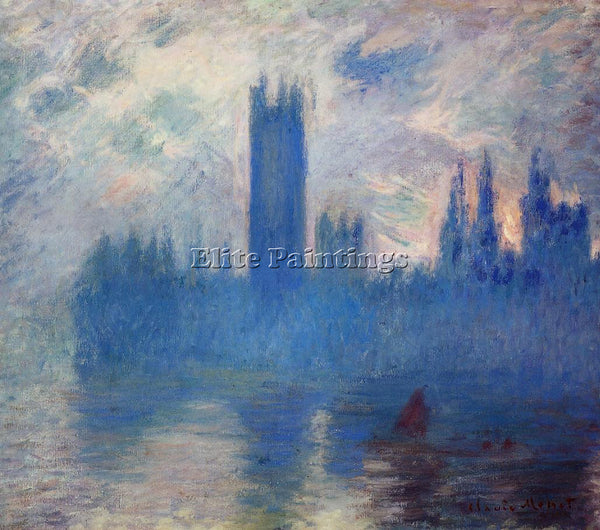 CLAUDE MONET HOUSES OF PARLIAMENT WESTMINSTER ARTIST PAINTING REPRODUCTION OIL